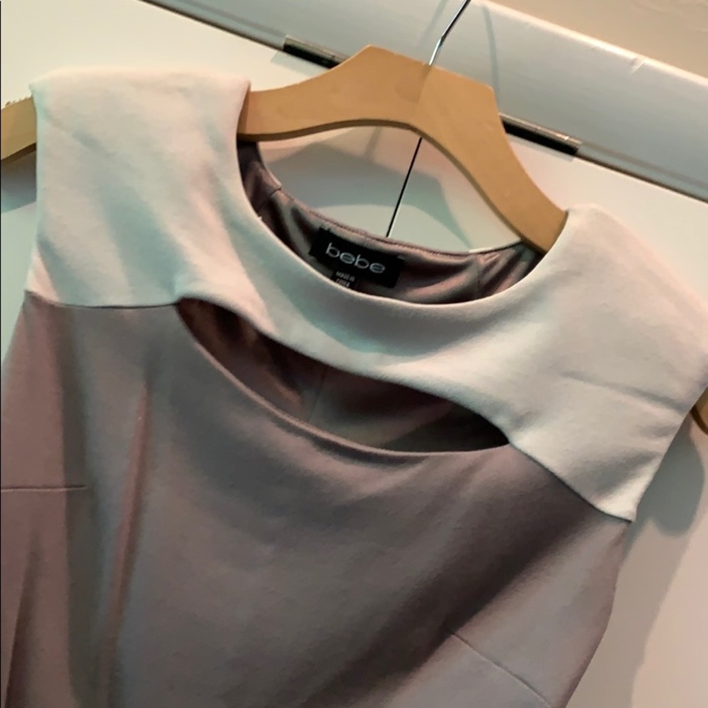 Gray & Neon BeBe Bodycon Dress - Picture 3 of 4